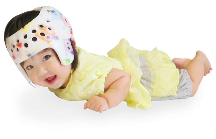 プロモメットを装着した赤ちゃん プロモメットを装着した赤ちゃん